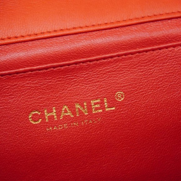 Chanel Shoulder Bag Matelasse Chain Lambskin Red Women's - Picture 5 of 16